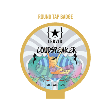 Lervig Loud Speaker ROUND badge