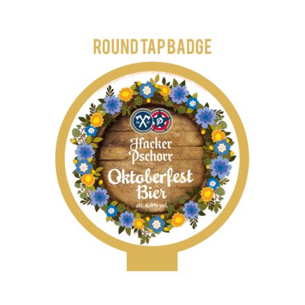 Hacker-Pschorr Oktoberfest ROUND badge