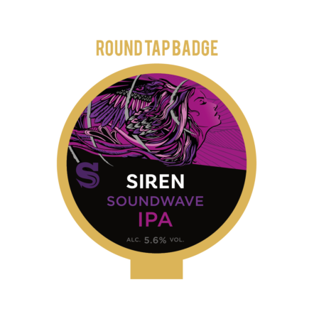 Siren Soundwave ROUND badge