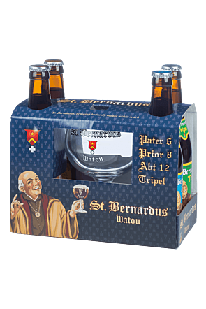 St. Bernardus Gift Pack 4x(6x33cl & 2 Glasses)
